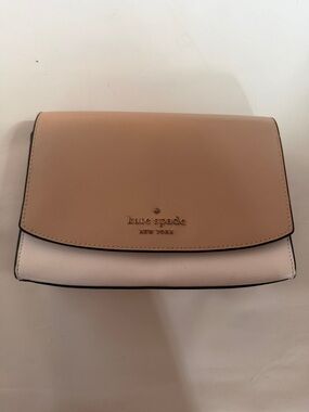 kate spade Two-Tone Tan & Light Pink Crossbody Bag